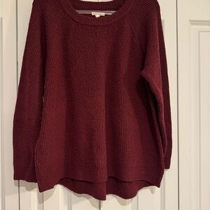 Maurices Women's Crewneck Sweater in Deep Wine